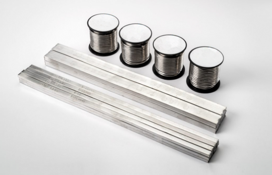 Solder wire and bar